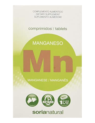 Pack de 2 ud Retard Manganeso 24 Comprimidos de Soria Natura