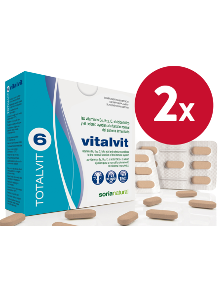 Pack de 2 ud Totalvit 6 Vitalvit Optimismo Y Vitalidad 28 C