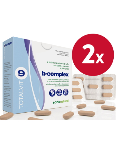 Pack de 2 ud Totalvit 9 B-Complex Piel 28 Comprimidos de So