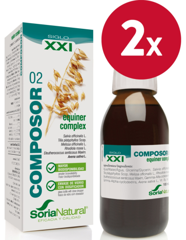 Pack de 2 uds Composor 2 Equiner Complex Xxi 100Ml. de Soria Natural