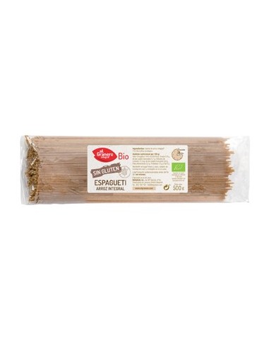 Espaguetis De Arroz Integral Sin Gluten Bio, 500 G de El Granero Integral