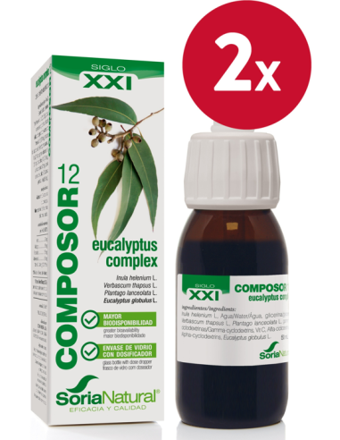 Pack de 2 ud Composor 12 Eucalyptus Complex Xxi 50Ml. de Soria Natural