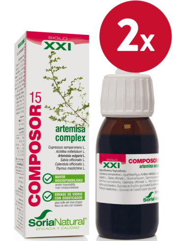 Pack de 2 uds Composor 15 Artemisa Complex Xxi 50Ml. de Soria Natural