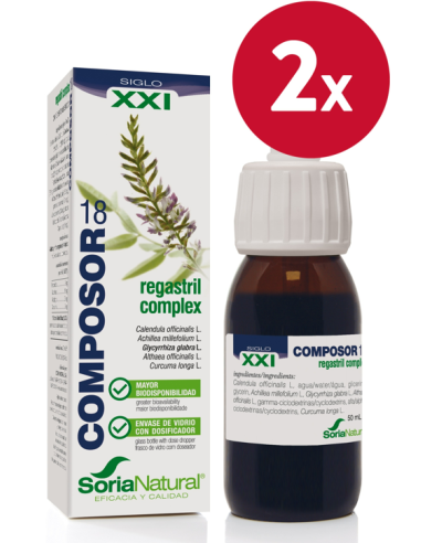 Pack de 2 ud Composor 18 Regastril Complex Xxi 50Ml. de Soria Natural