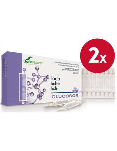Pack 2 Glucosor Iodo 28 Amp Soria Natural - Salud Natural