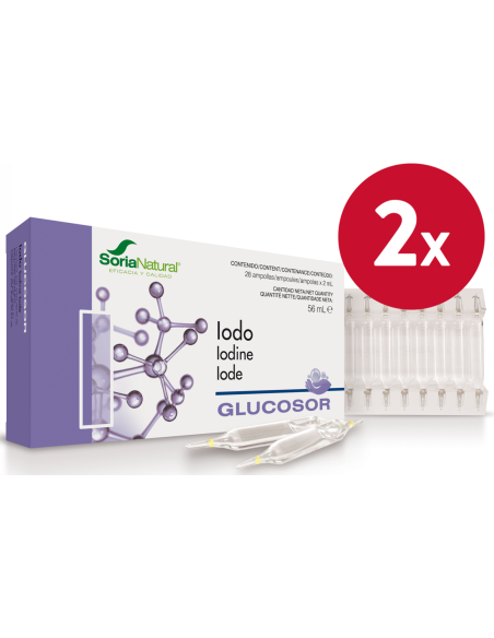 Pack 2 Glucosor Iodo 28 Amp Soria Natural - Salud Natural