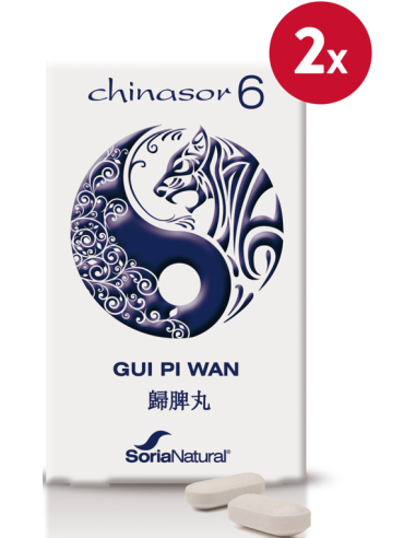 Pack de 2 ud Chinasor 6 Gui Piu Wan 30 Comprimidos de Soria
