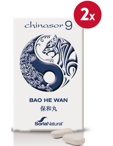 Pack de 2 ud Chinasor 9 Bao He Wan 30 Comprimidos de Soria Natural