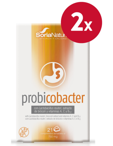 Pack de 2 ud Probicobacter 21 Comprimidos de Soria Natural