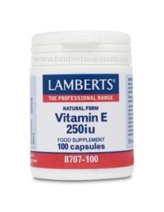Pack de 2ud Vitamina E Natural 250 U.I. 100 Cap. de Lamberts