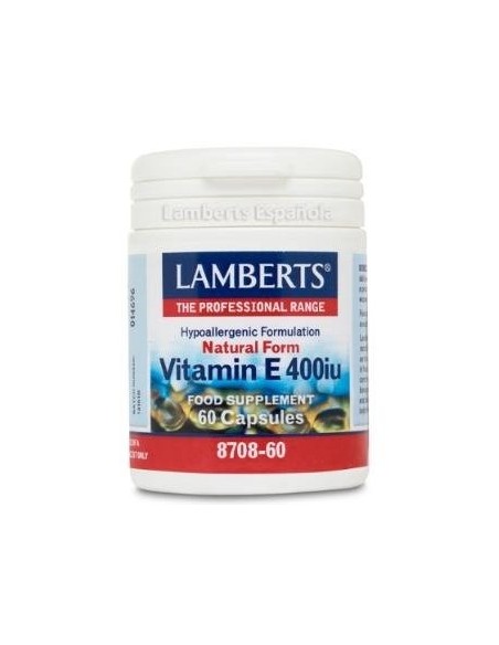 Pack de 2ud Vitamina E Natural 400Ui 60 Cap. de Lamberts