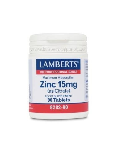 Pack de 2ud Zinc (Como Citrato) 15 Mg. 90 Comprimidos de Lam