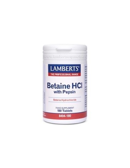 Pack de 2ud Betaina Hci 324Mg./Pepsina 5Mg. 180  Comprimidos
