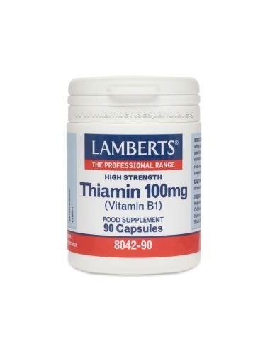 Pack de 2ud Vitamina B-1 100 Mg.(Tiamina) 90 Cap. de Lambert