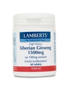 Pack de 2ud Ginseng Siberiano 1.500Mg. 60 Comprimidos de Lam