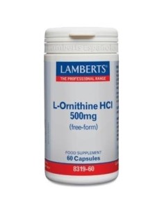 Pack de 2ud L-Ornitina Hcl 500 Mg. 60 Cap. de Lamberts