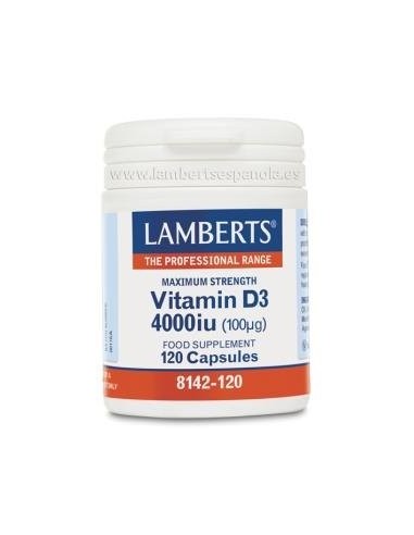 Pack de 2ud Vitamina D3 4000Ui 120Cap. de Lamberts