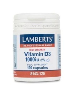 Pack de 2ud Vitamina D3 1000Ui 120Cap. de Lamberts