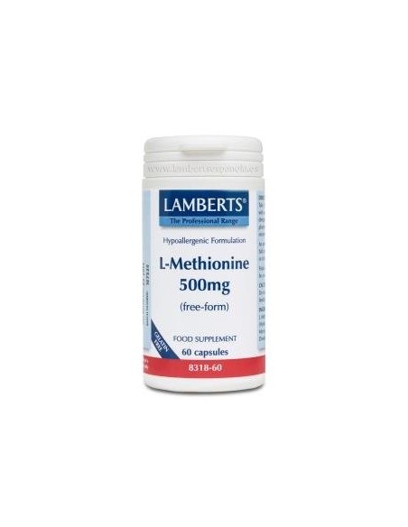 Pack de 2ud L-Metionina 500 Mg. 60 Cap. de Lamberts