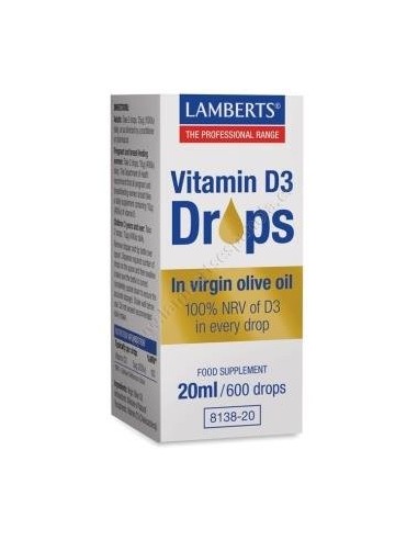 Pack de 2ud Vitamina D3 Gotas 20Ml. de Lamberts