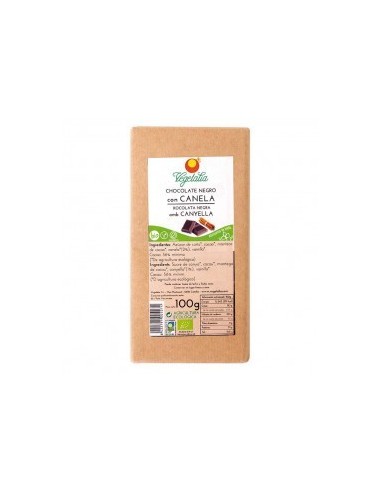 Chocolate Negro Con Canela 100 Gramos Bio Ccpae Vegetalia