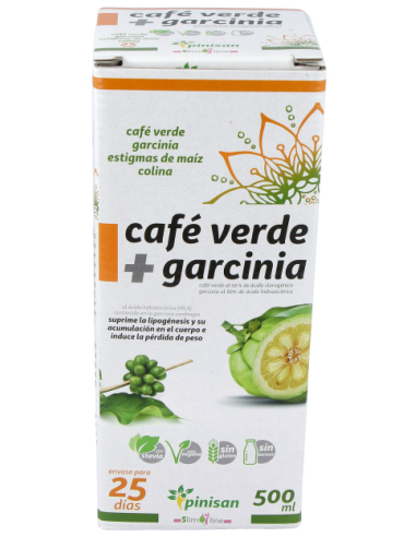 Cafe Verde + Garcinia, 500 Ml de Pinisan