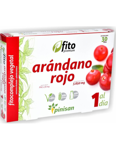 Fito Premium Arandano Rojo, 30 Caps. de Pinisan