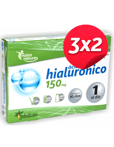 Pack 3x2 Acido Hialuronico 150Mg. 30Cap. de Pinisan