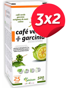 Pack 3x2 Cafe Verde Con Garcinia 500Ml. de Pinisan