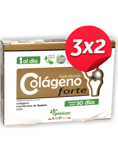 Pack 3x2 Colageno Forte 30Cap. Artiline de Pinisan