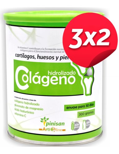Pack 3x2 Colageno Hidrolizado 300Gr. de Pinisan