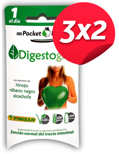 Pack 3x2 Digestogas 10Cap. de Pinisan