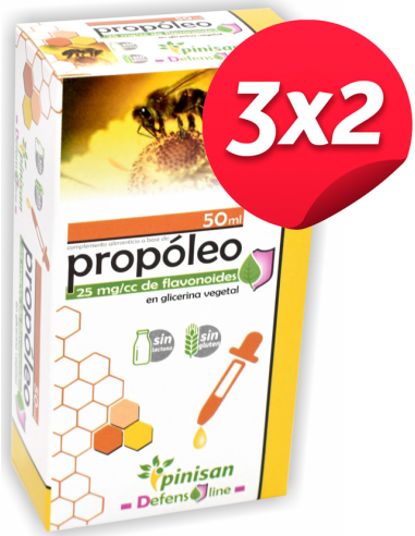 Pack 3x2 Ext.Propoleo S/Al 50Ml de Pinisan