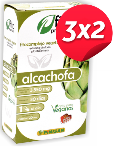 Pack 3x2 Fito Premium Alcachofa 30Cap. de Pinisan