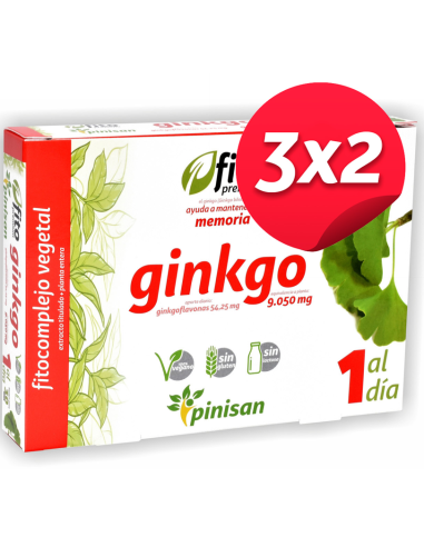 Pack 3x2 Fito Premium Ginkgo 30Cap. de Pinisan