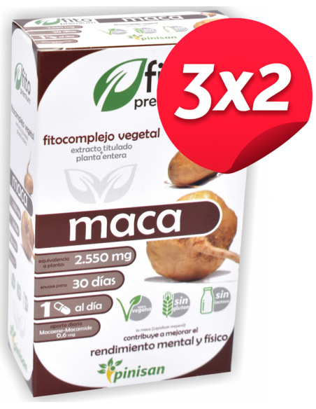 Pack 3x2 Fito Premium Maca 30Cap. de Pinisan