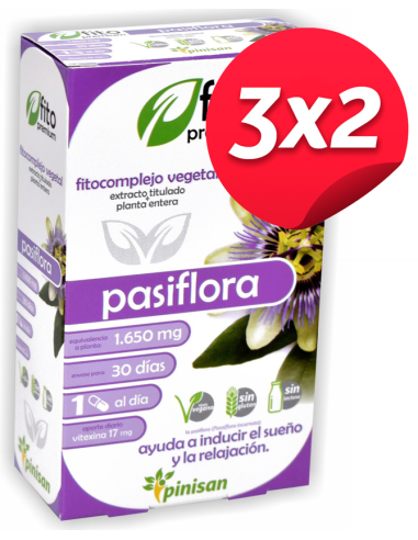 Pack 3x2 Fito Premium Pasiflora 30Cap. de Pinisan