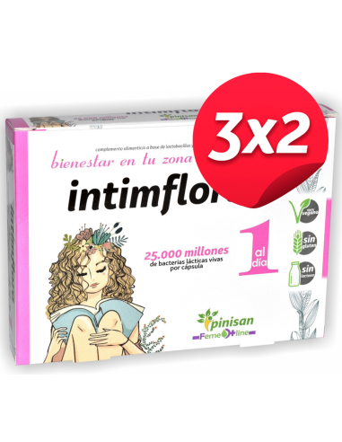 Pack 3x2 Intimflora 20Cap. de Pinisan