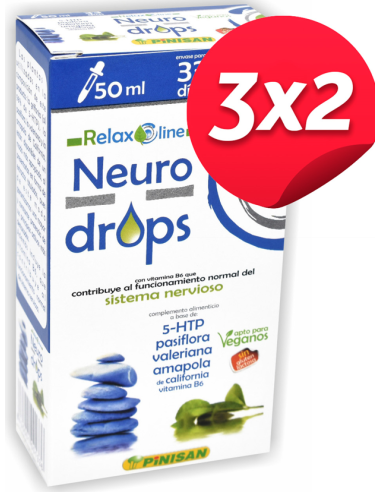 Pack 3x2 Neurodrops Plus 50Ml. de Pinisan