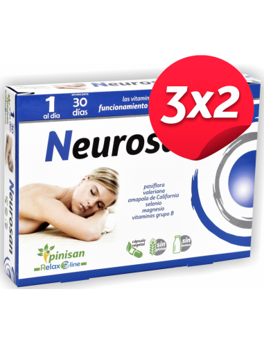 Pack 3x2 Neurosan Plus 30Cap. de Pinisan