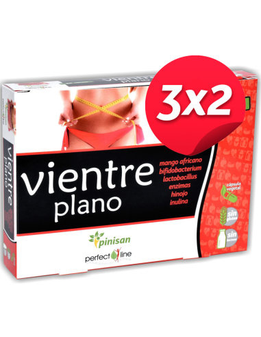 Pack 3x2 Perfect Line Vientre Plano 30Cap. de Pinisan