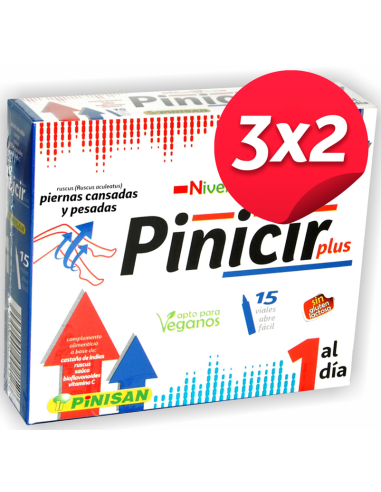 Pack 3x2 Pinicir Plus 15Viales de Pinisan