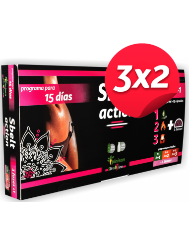 Pack 3x2 Sbelt Action 3X50Ml.+ 15Cap. de Pinisan