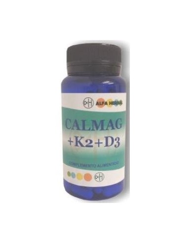 Calmag K2+D3 120 Cápsulas  Alfa Herbal