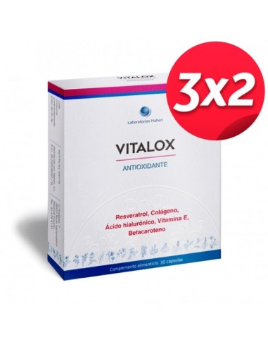 Pack 3x2 Vitalox 30Cap. de Mahen