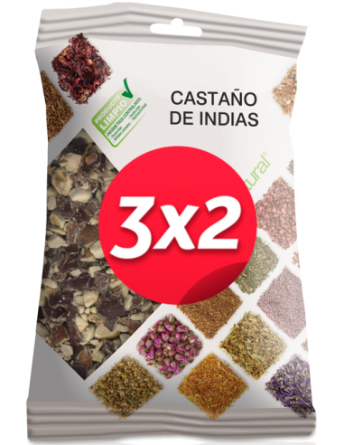 Pack 3X2 Castaño De Indias Bolsa 100Gr. de Soria Natural.