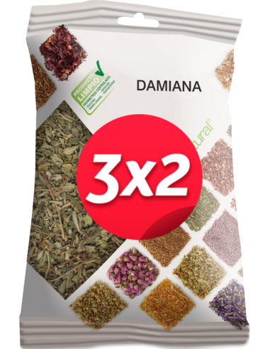 Pack 3X2 Damiana Bolsa 40Gr. de Soria Natural.