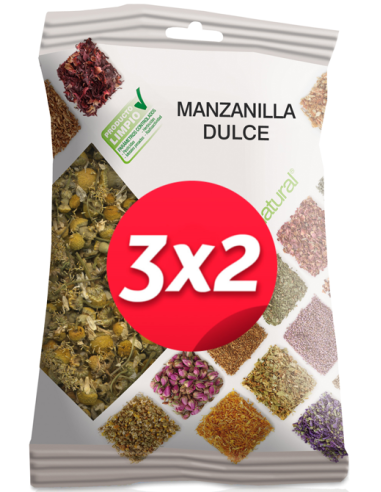 Pack 3X2 Manzanilla Dulce Bolsa 50Gr. de Soria Natural.