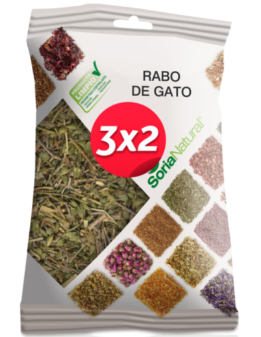 Pack 3X2 Rabo De Gato Bolsa 40Gr. de Soria Natural.