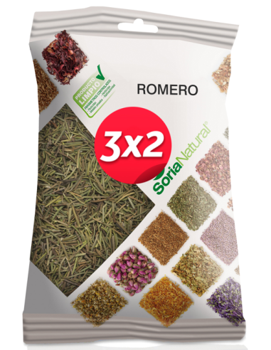 Pack 3X2 Romero Bolsa 75Gr. de Soria Natural.